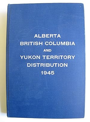 Distribution for Alberta, North West Territories, British Columbia and Yukon Territory