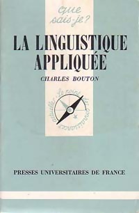 La linguistique appliqu?e - Charles Bouton