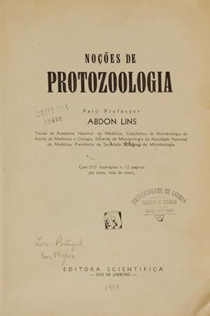 NOÇÕES DE PROTOZOOLOGIA.