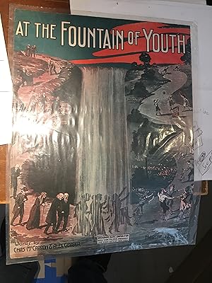 At the Fountain of Youth. Illustrated Sheet Music.