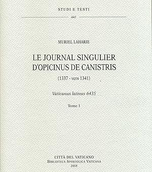 Le journal singulier d'Opicinus de Canistris (1337- vers 1341) : Vaticanus latinus 6435 [2 volume...