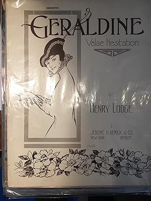 Geraldine Valse Hesitation. Illustrated Sheet Music