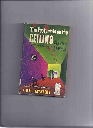 The Footprints on the Ceiling -by Clayton Rawson ( The 2nd Great Merlini Mystery )( Dell # 121 Ma...