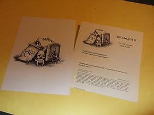 Original Art / Artwork for ADDENDUM ii to the Stock List 1989 - 90 -by Tony Patrick -signed ( Ark...