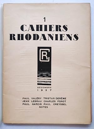 Cahiers Rhodaniens. Décembre 1927.