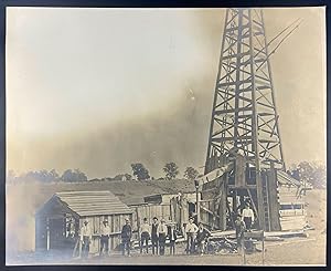 [Large Format Photograph of an Early Oil Rig]