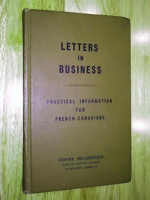 Letters in Business: Practical Information for French-Canadians
