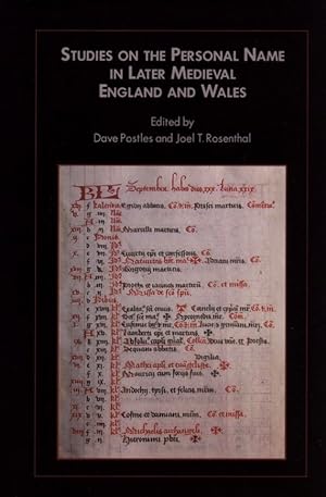 Studies on the Personal Name in Later Medieval England and Wales (Studies in Medieval Culture)