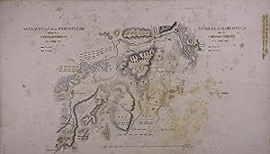 Schlacht auf dem Marchfelde oder bei Croissenbrunn den 12t. July 1260. Lithographierte Karte mit ...