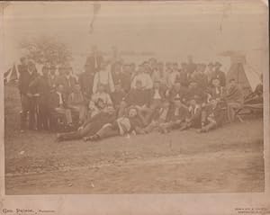 Circa 1883 Indianapolis Light Infantry mounted albumen photograph