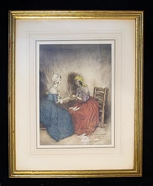Closeted Up With The Fortune-Teller Original illustration for "The Vicar of Wakefield"