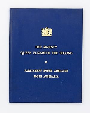 Her Majesty Queen Elizabeth the Second at Parliament House, Adelaide, South Australia, 23rd March...