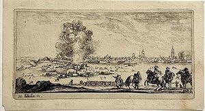 Antique print, etching | Attack on Arras [Aanval op Arras], published ca. 1650, 1 p.