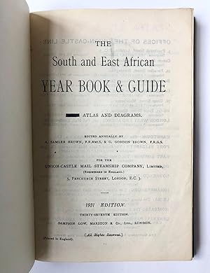 [Afrika, 1931] The South and East African year book & guide, atlas and diagrams, thirty-seventh e...