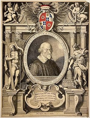 Antique portrait print | Johann Schweikhard von Kronberg, published ca. 1620, 1 p.