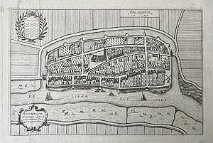 [Antique city view Heukelum, 1652] Hoeckelum, published 1652, 1 p.