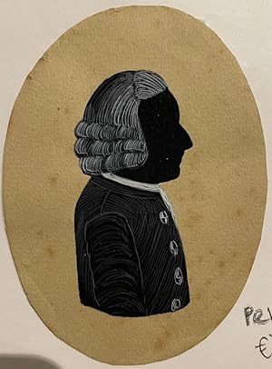 [Antique silhouette portrait] Silhouet of a man ca. 1790, 1 p.