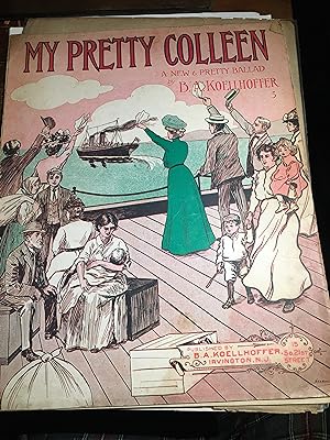 My Pretty Colleen. Illustrated Sheet Music