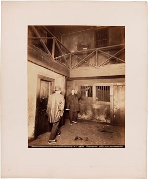 APPROACH TO AN UNDERGROUND OPIUM DEN: CHINAMAN ASTONISHED BY THE FLASH-LIGHT. No. 7. [caption title]