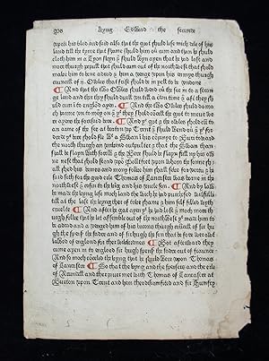Leaf from Saint Albans Chronicle