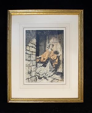 My Dearest Girl Entered Original illustration for "The Vicar of Wakefield"