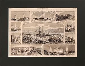 1860 English Newspaper - The Illustrated London News, Nov 17 1860 (Recto-verso, Black and white) ...