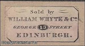 Booksellers Ticket. William Whyte & Co., 13 George Street, Edinburgh. Undated, but from mid 19th ...