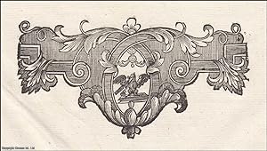 Decorative Engraved Crest. Undated, but from the design likely mid 18th century. Possibly Europea...