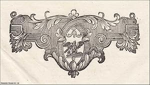 Decorative Engraved Crest. Undated, but from the design likely mid 18th century. Possibly Europea...