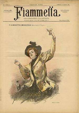 FIAMMETTA. Ebdomadario illustrato. Anno 1. N. 4. Domenica 24 maggio 1896.