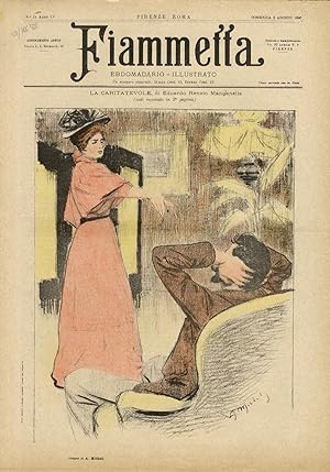 FIAMMETTA. Ebdomadario illustrato. Anno 1. N. 14. Domenica 2 agosto 1896.
