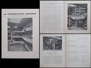 CONSTRUCTION MODERNE n°19 1936 PISCINE LUTETIA PARIS, ROYAL CONCORDE, BOU SAADA