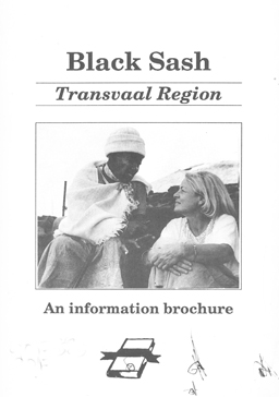 Black Sash. Transvaal Region. An Information Brochure.