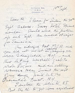 Errol Flynn Autograph Letter Signed referencing his film plus an expense list on his Errol Flynn ...