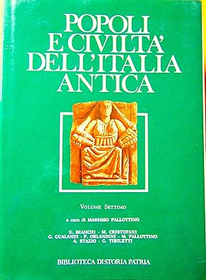Popoli e civiltà dell Italia Antica Vol. VII