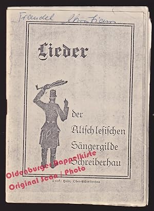 Lieder der Altschlesischen Sängergilde Schreiberhau (Szklarska Poręba) - Private Fotokopie -