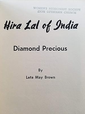Hira Lal of India - Diamond Precious