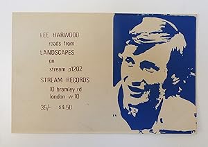 A flyer for his Stream Records LP 'Landscapes'