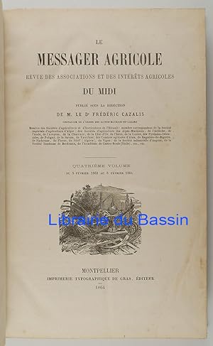 Le Messager Agricole Volume n°4 Du 5 Février 1863 au 5 Février 1864