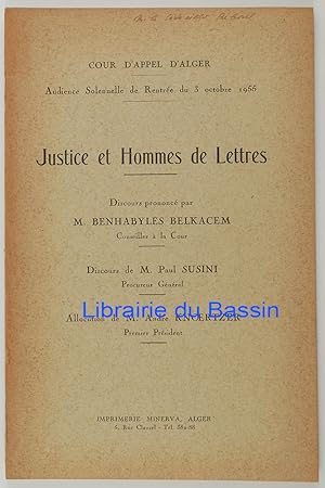 Justice et Hommes de Lettres