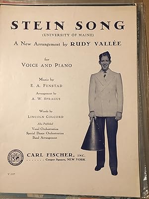 Stein Song. University of Maine. Illustrated Vintage Sheet Music