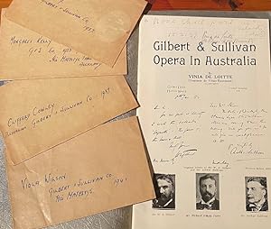 Gilbert & Sullivan Opera in Australia with autographs
