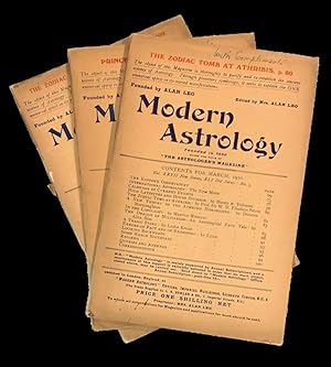 Modern Astrology / The Astrologer's Magazine. 3 issues from 1930