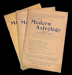 Modern Astrology / The Astrologer's Magazine. 3 issues from 1936-37