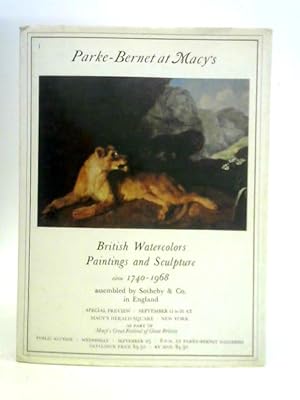 British Watercolours Paintings and Sculpture circa 1740-1968