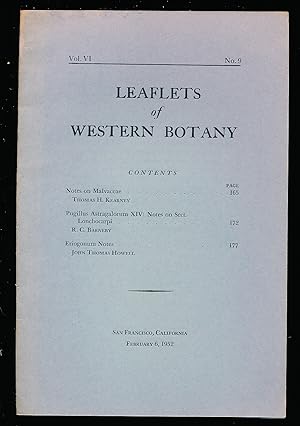 Leaflets of Western Botany vol.6, no.9 (February 6.1952)