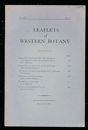 Leaflets of Western Botany vol.6, no.5 (January 31.1951)