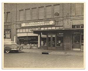 1948 original photograph of the Orlando Consolidated Co. auto parts store in Orlando, Florida