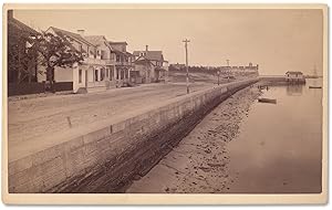Ca. 1880s photograph of Bay Street, the Seawall and Fort Marion in St. Augustine, Florida