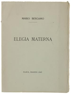 ELEGIA MATERNA.: